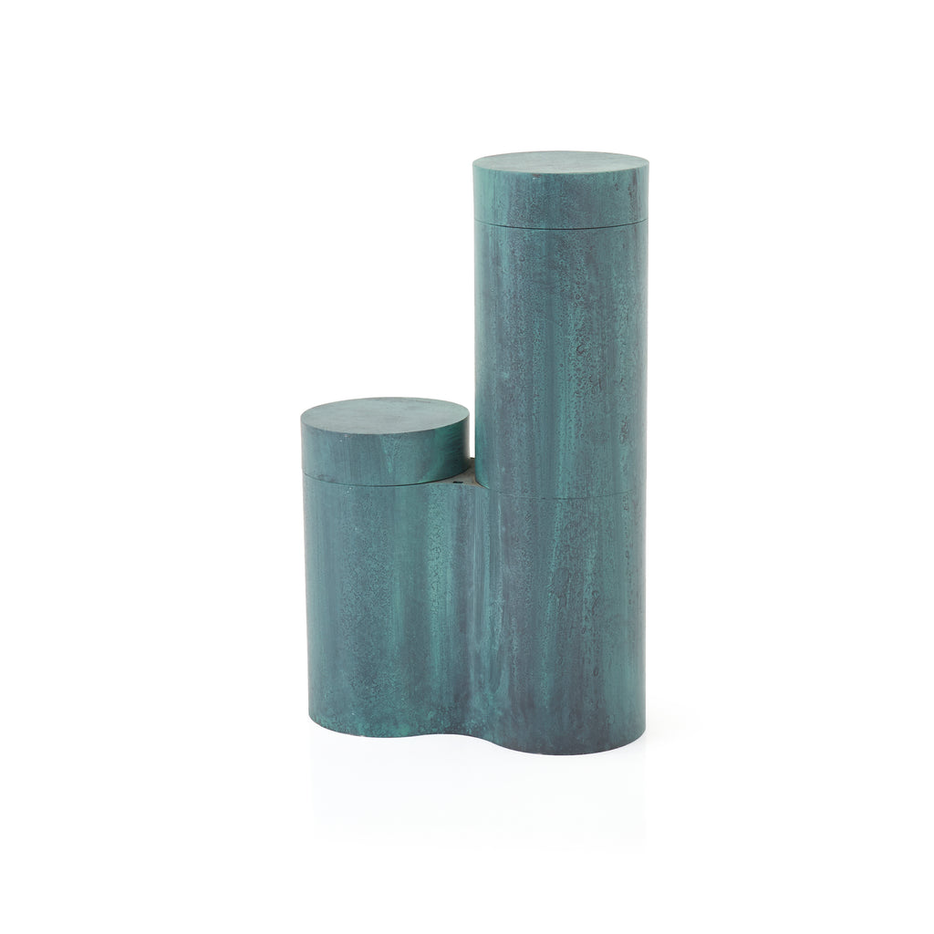 Green Tube Modular Sculpture Pieces