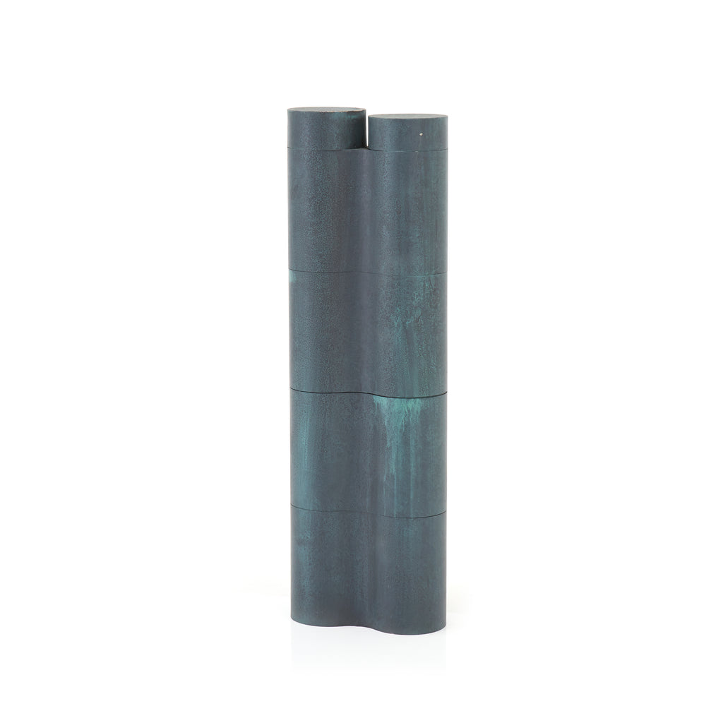 Green Tube Modular Sculpture Pieces