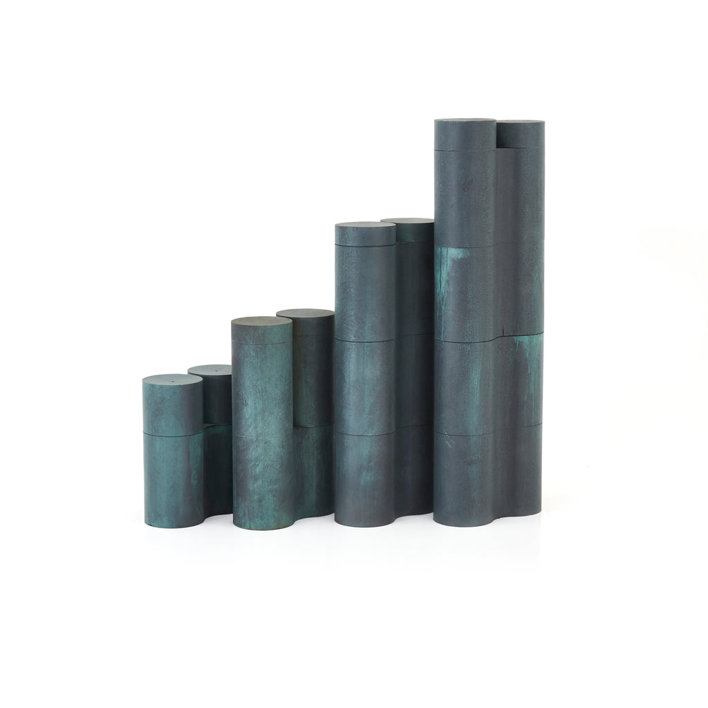 Green Tube Modular Sculpture Pieces