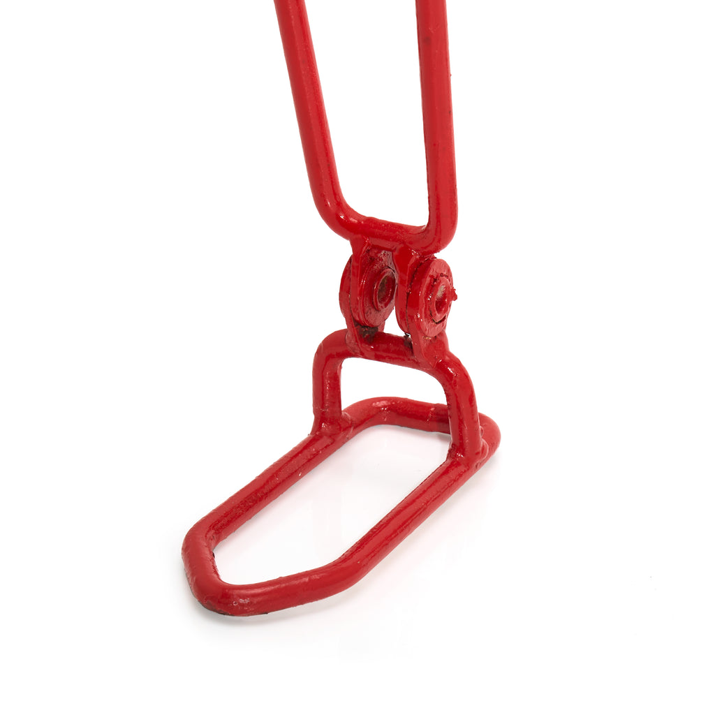 Red Wire Man With Hinged Joints