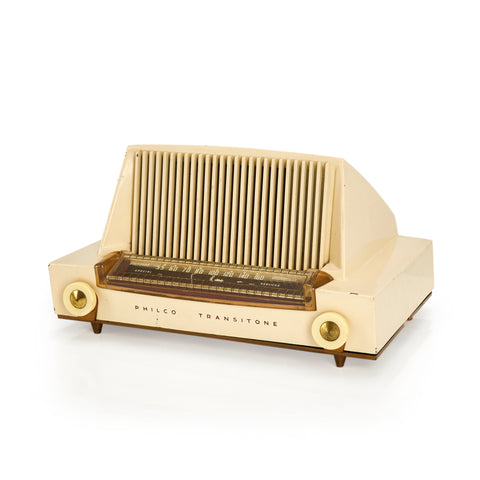 Off-White Philco Tabletop Radio