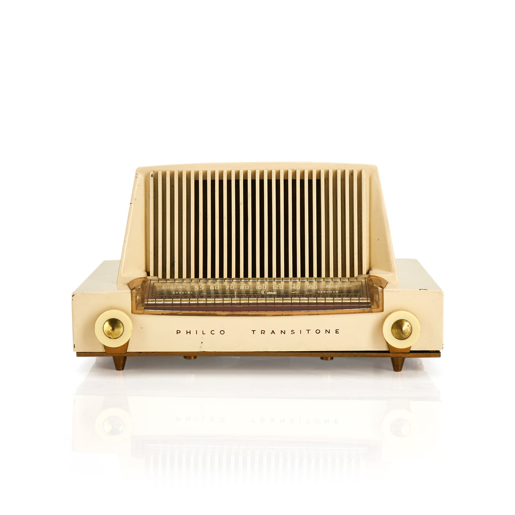 Off-White Philco Tabletop Radio