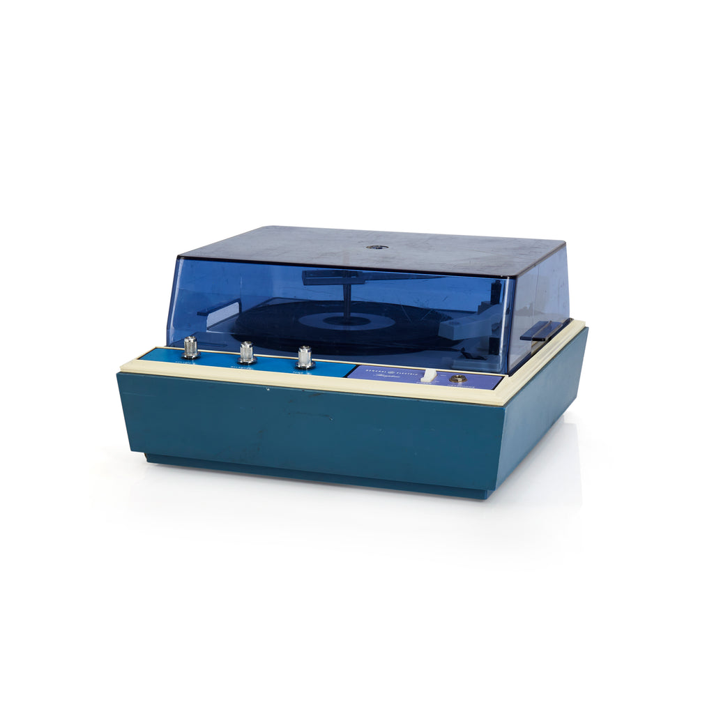 Blue, Green and Cream GE Stereo with Speakers