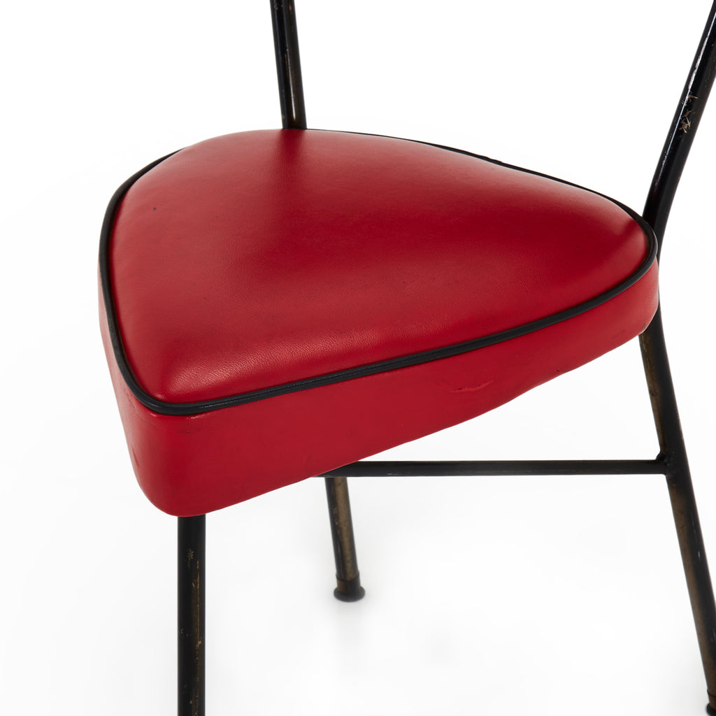 Red Triangle Seat Side Chair
