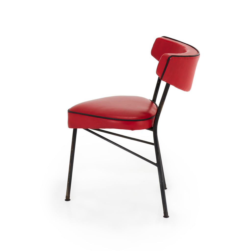 Red Triangle Seat Side Chair