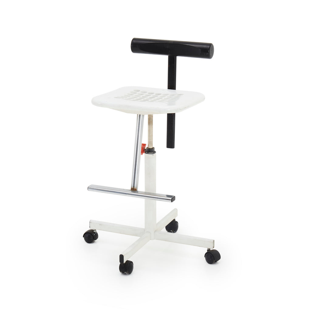 Black and White 80s Task Stool