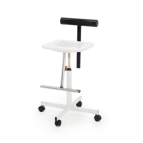 Black and White 80s Task Stool