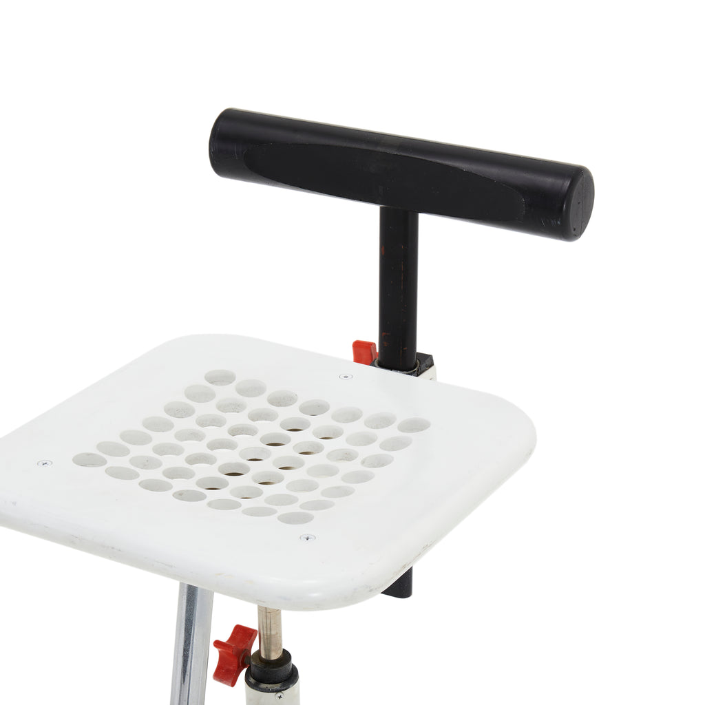 Black and White 80s Task Stool