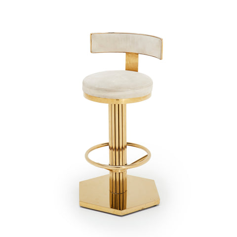 Gold Vegas T-Back Bar Stool