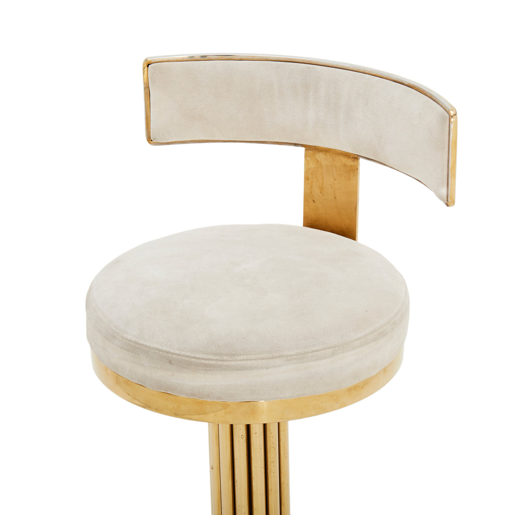 Gold Vegas T-Back Bar Stool