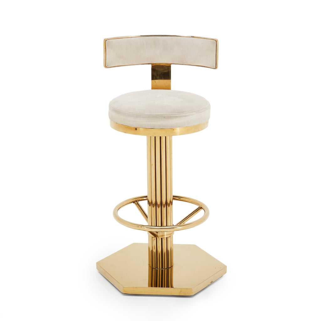 Gold Vegas T-Back Bar Stool