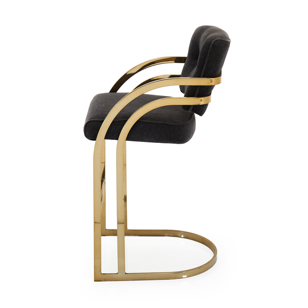Grey & Gold Jazz Bar Stool