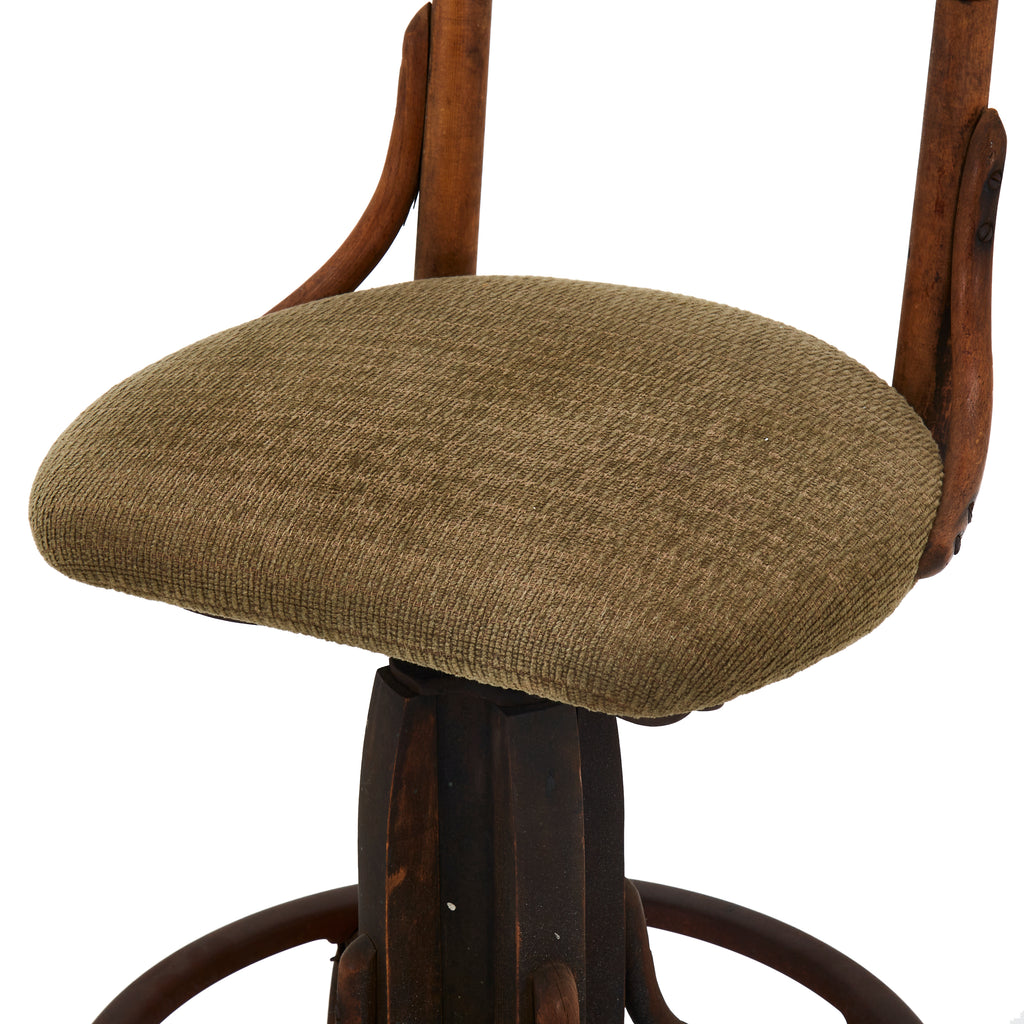 Primitive Wood Bar Stool