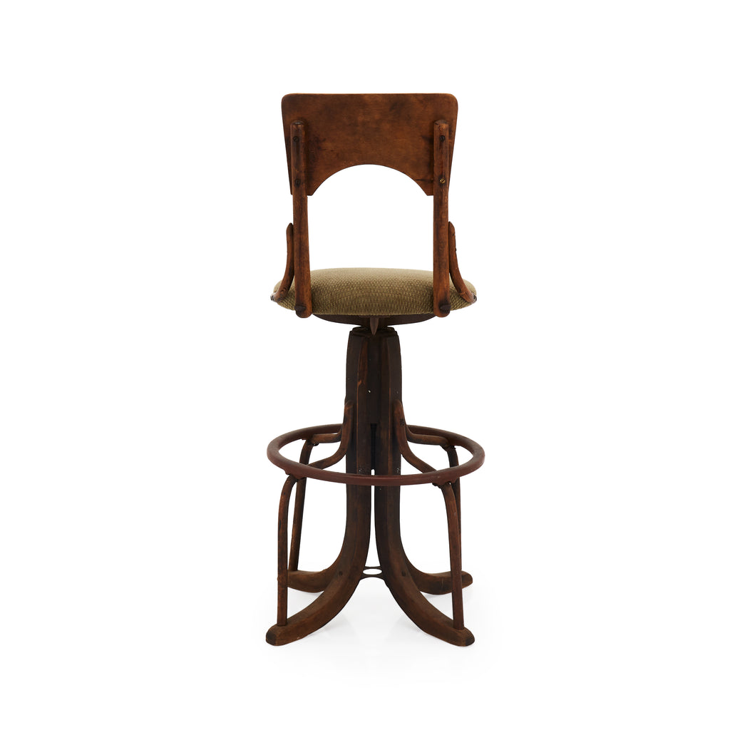 Primitive Wood Bar Stool
