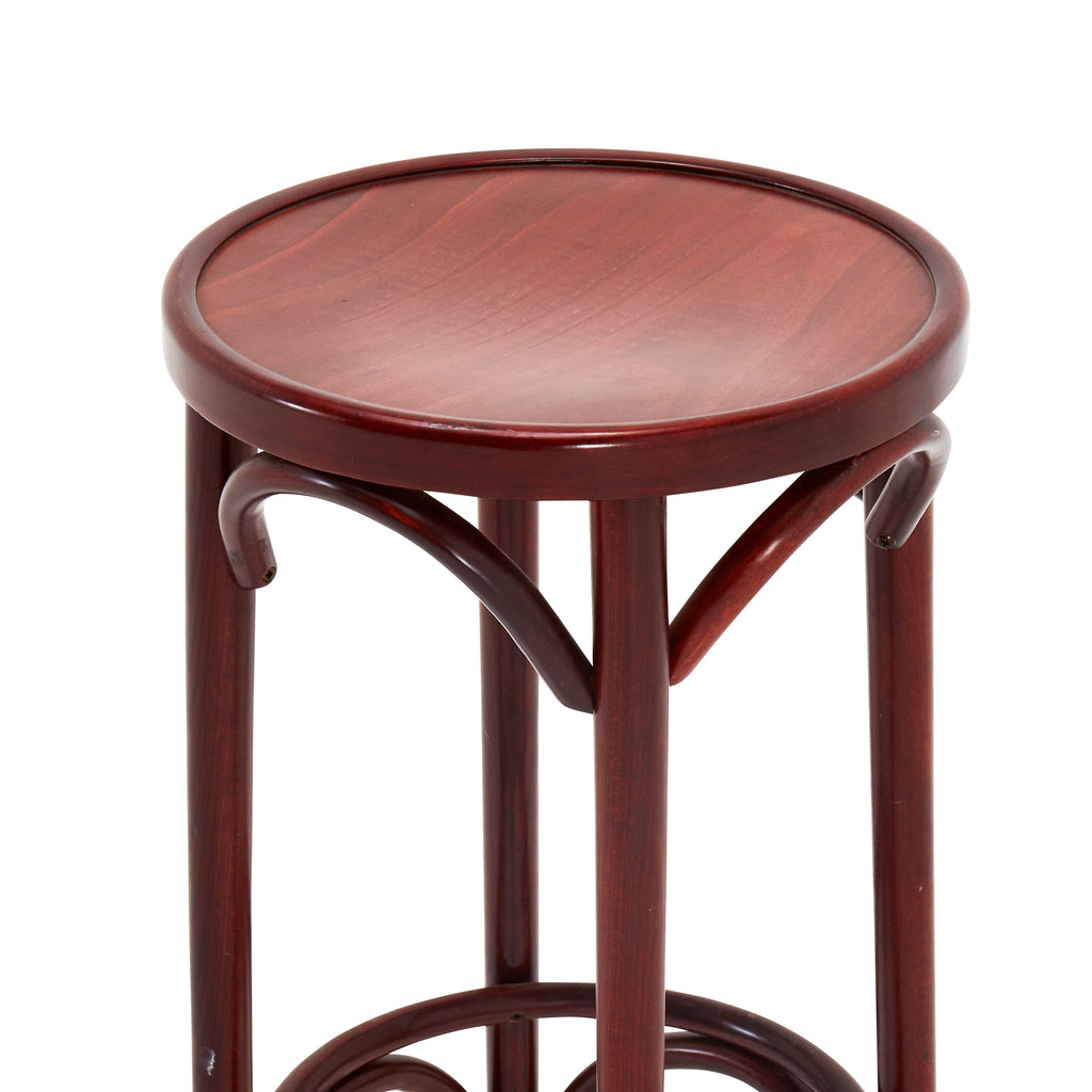 Thonet Style Bar Stool - Red
