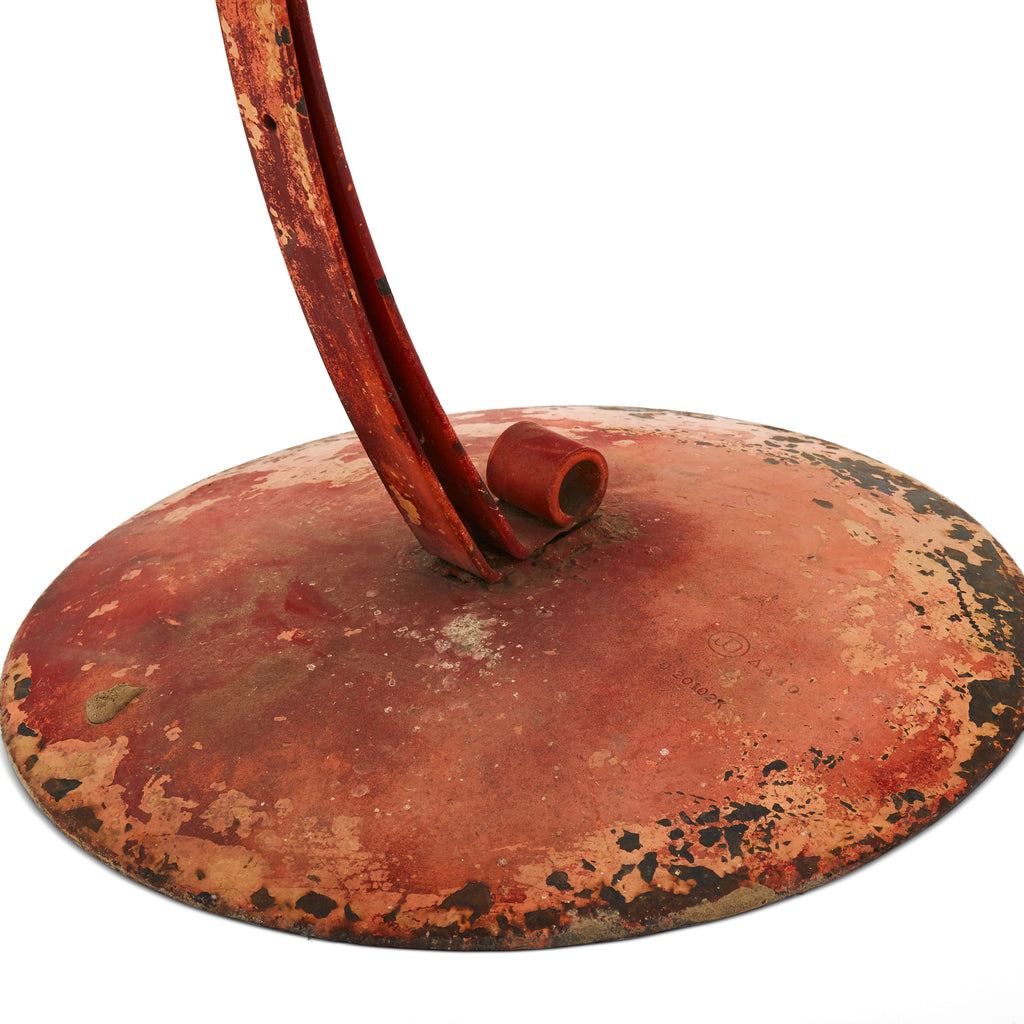 Tractor Stool - Orange Rustic