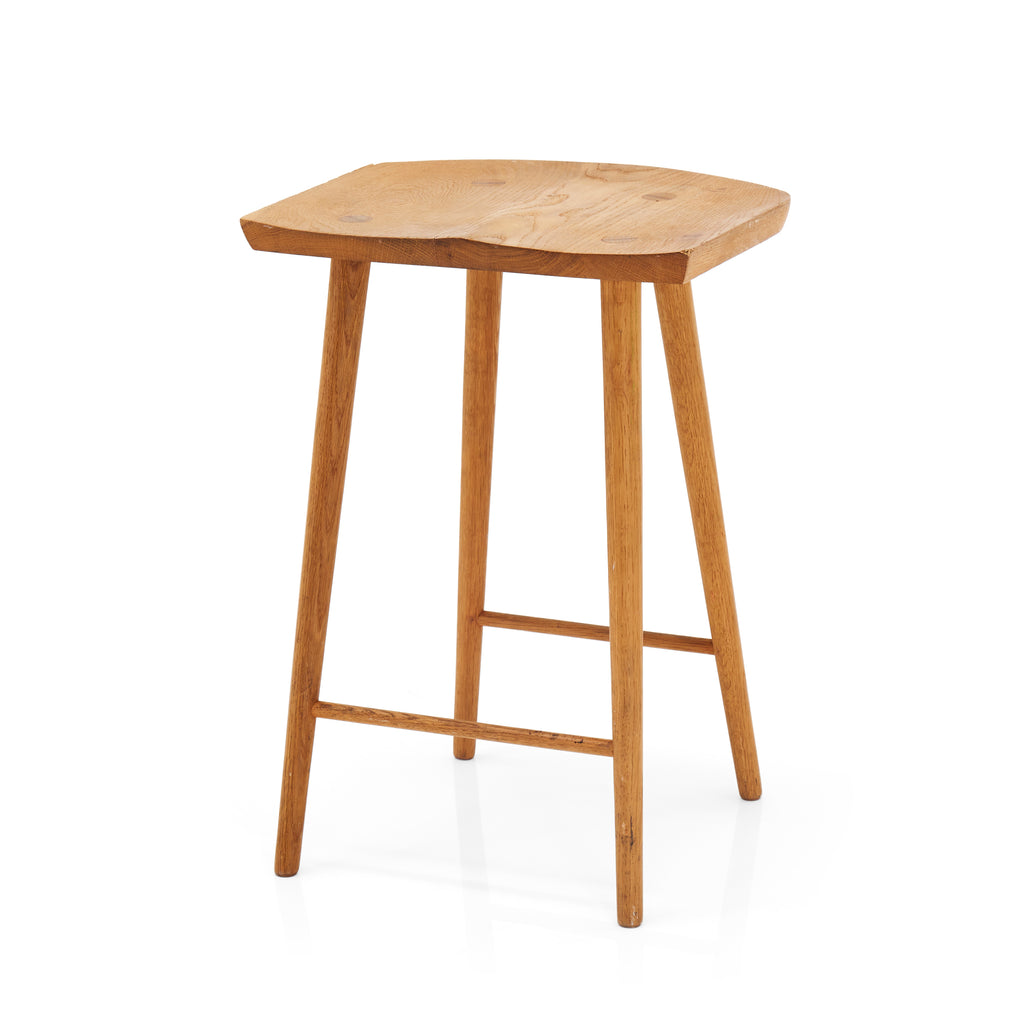 Wood Natural Counter Stool