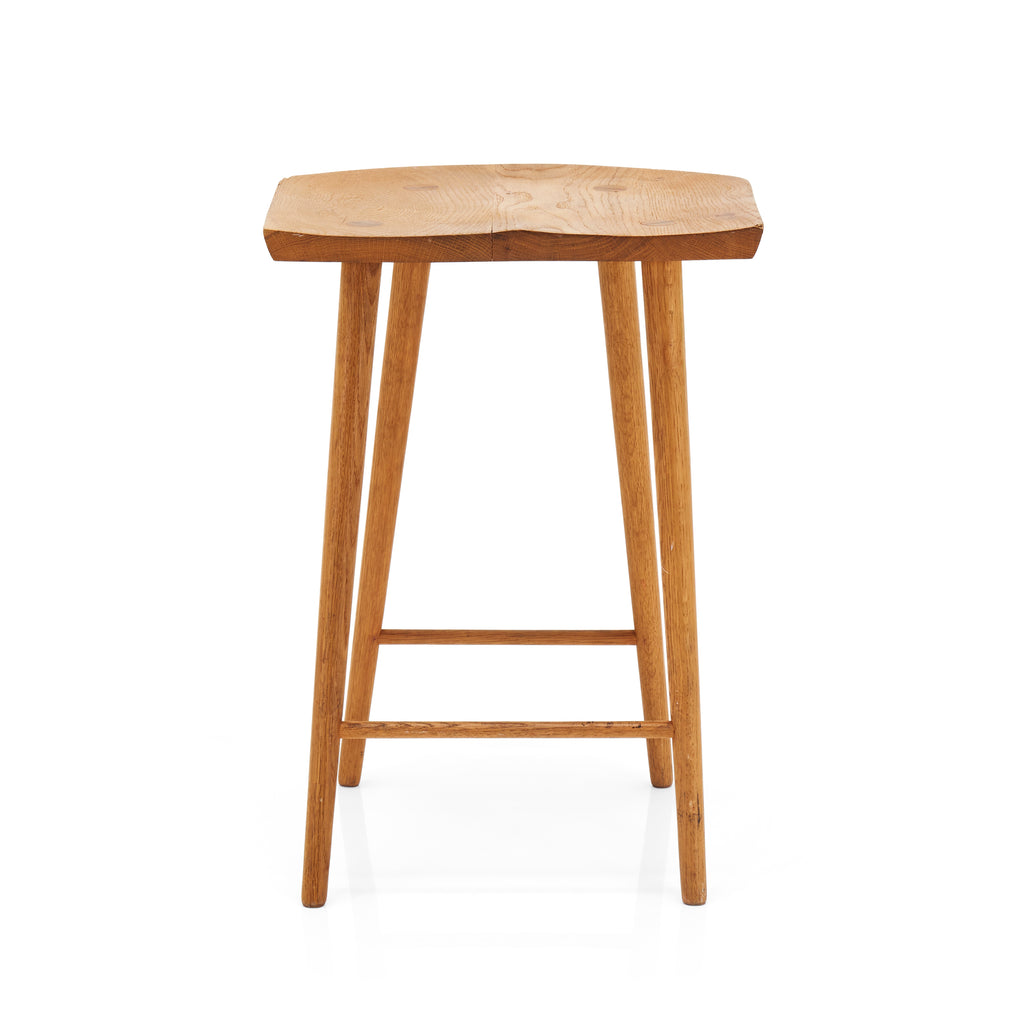 Wood Natural Counter Stool
