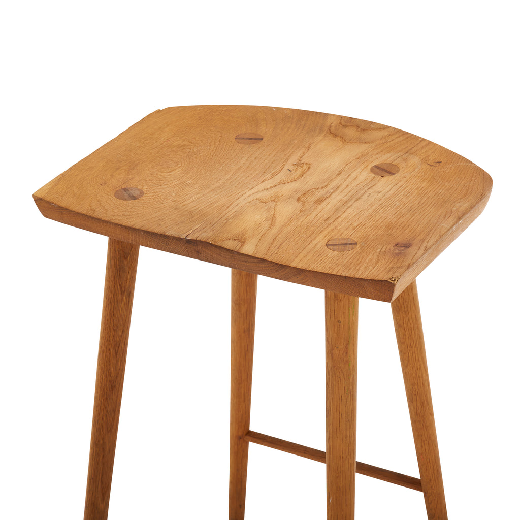 Wood Natural Counter Stool