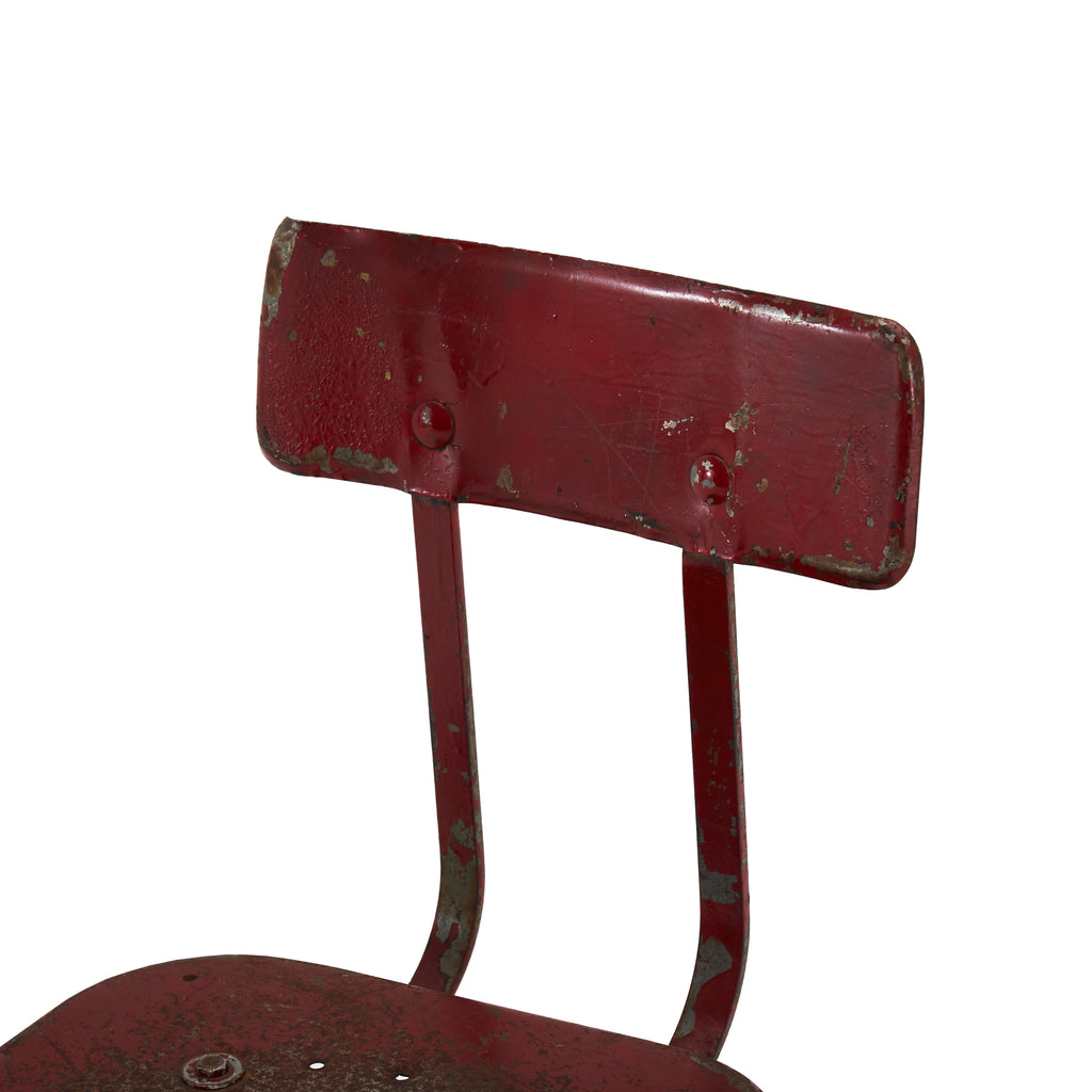 Rustic Red Stool