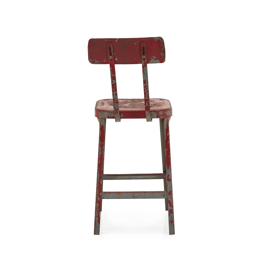 Rustic Red Stool