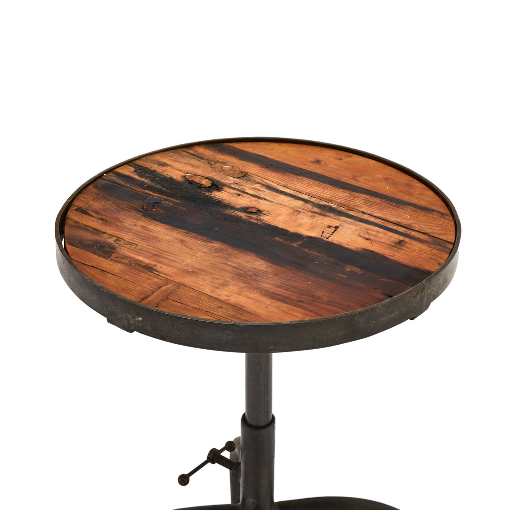 Rustic Steel Barn Stool