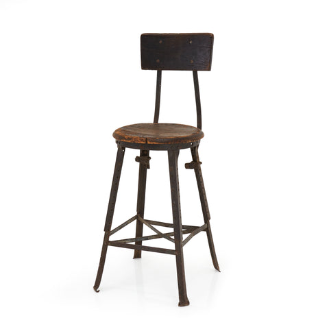 Rustic Wooden Work Stool