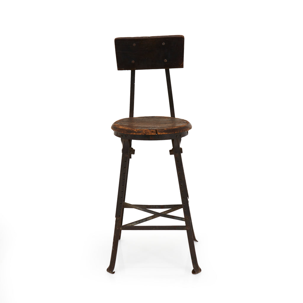 Rustic Wooden Work Stool