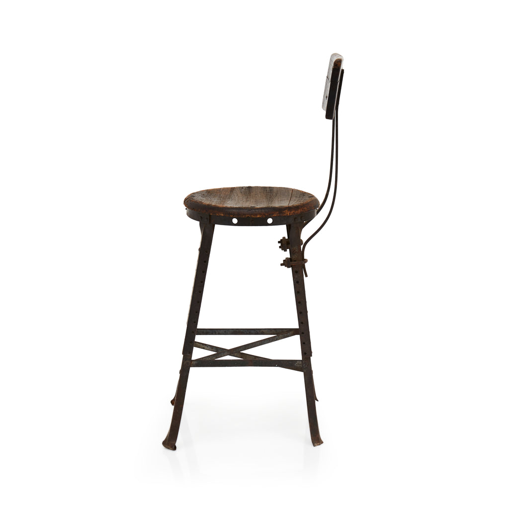 Rustic Wooden Work Stool