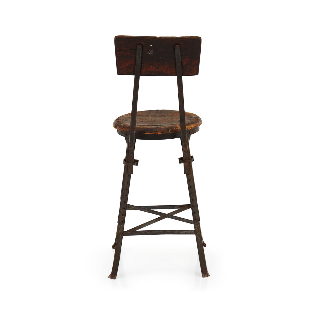 Rustic Wooden Work Stool
