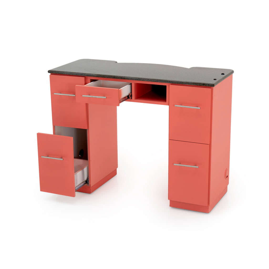 Two Tone Coral Manicure Table