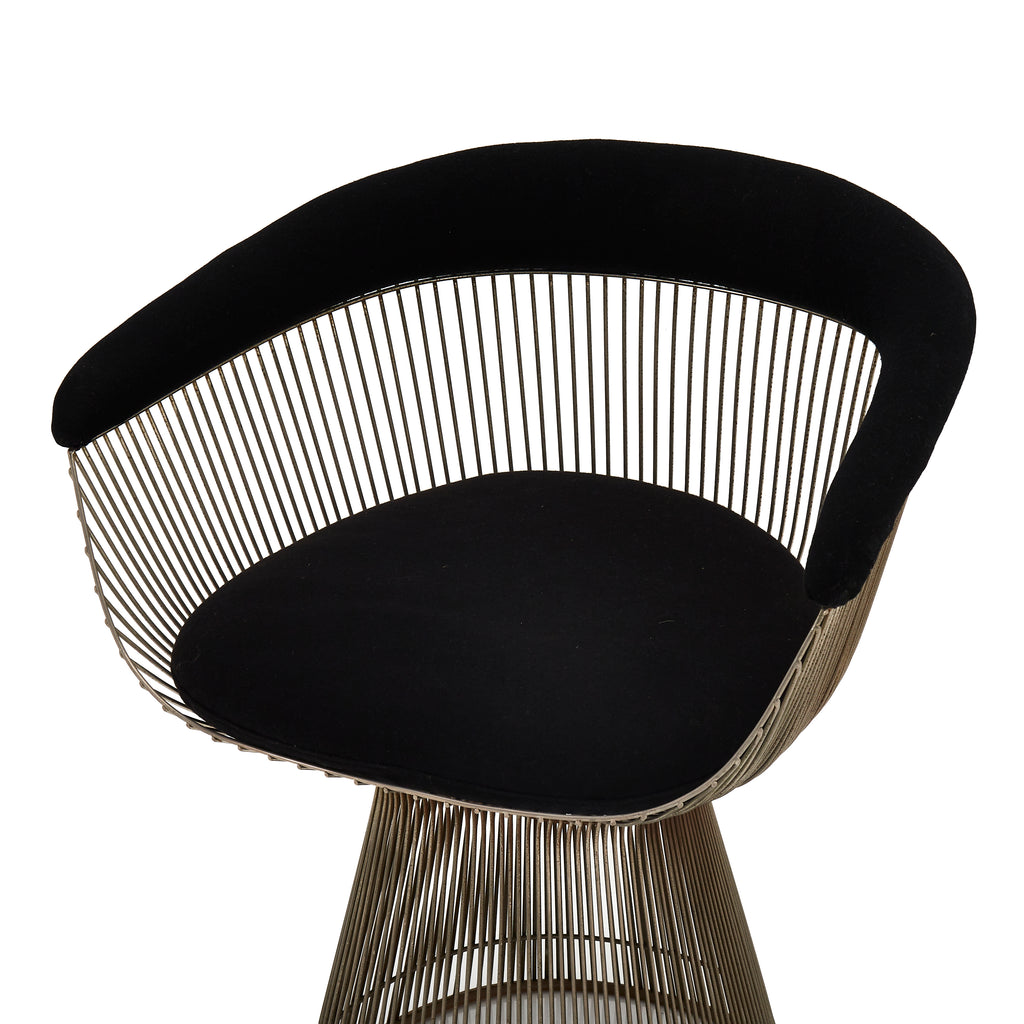 Platner Arm Chair - Black Cushion