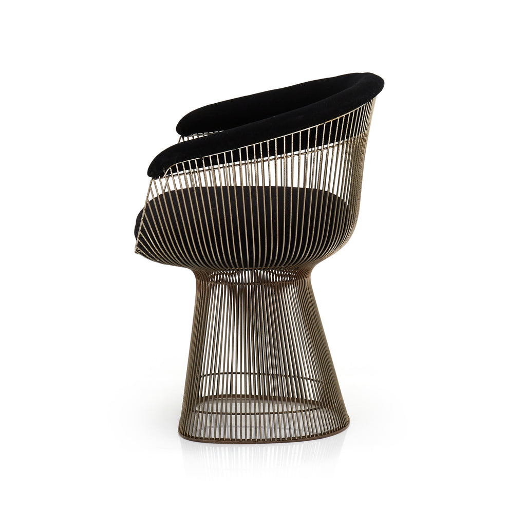 Platner Arm Chair - Black Cushion