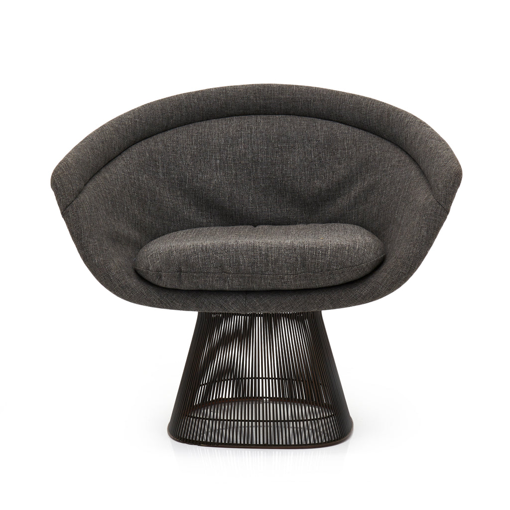 Platner Arm Chair - Full Gray Cushion