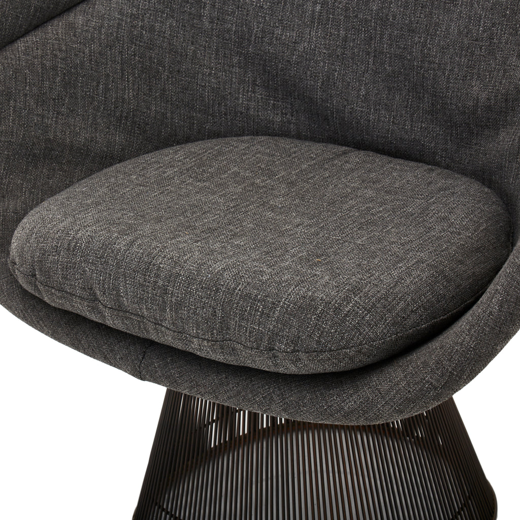 Platner Arm Chair - Full Gray Cushion