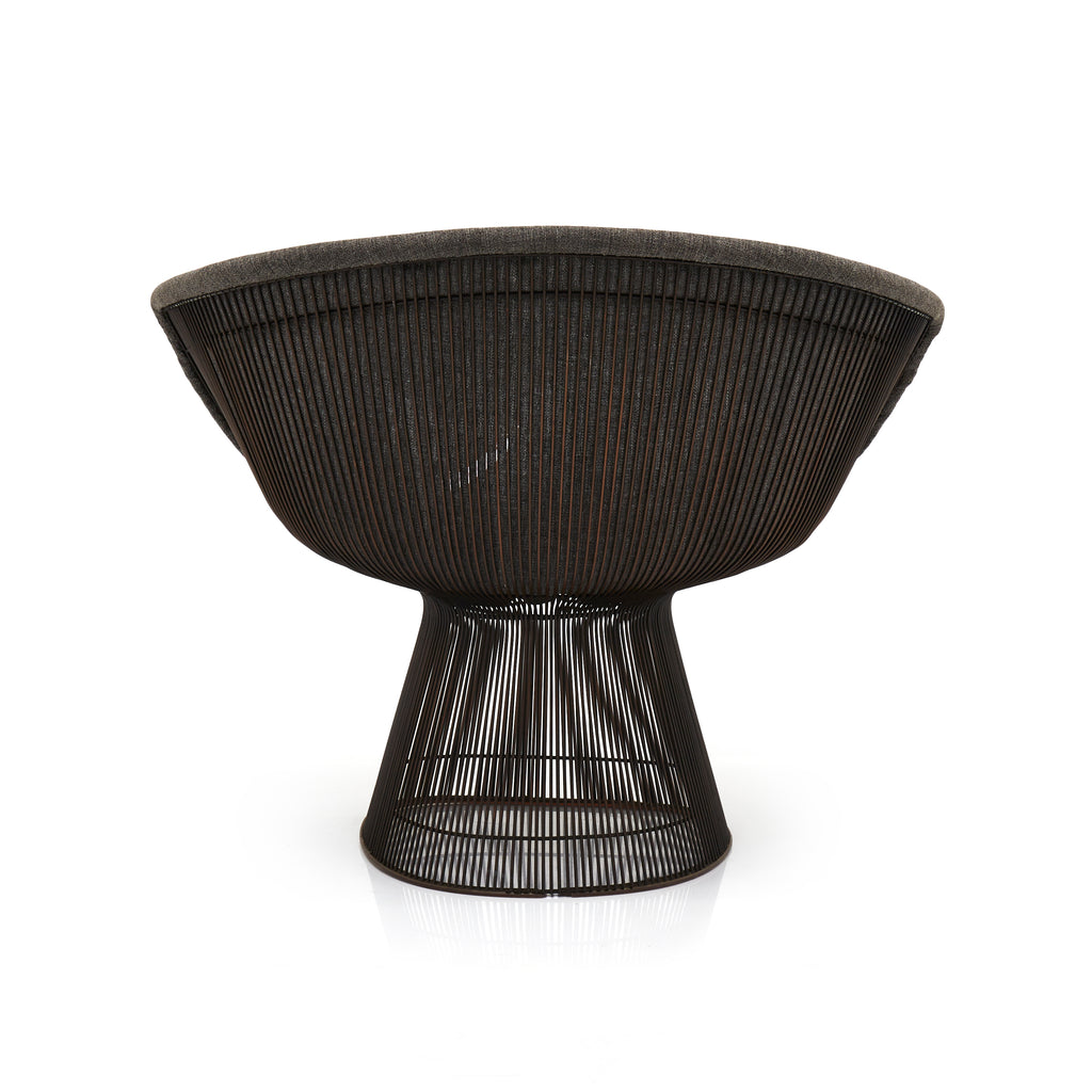 Platner Arm Chair - Full Gray Cushion