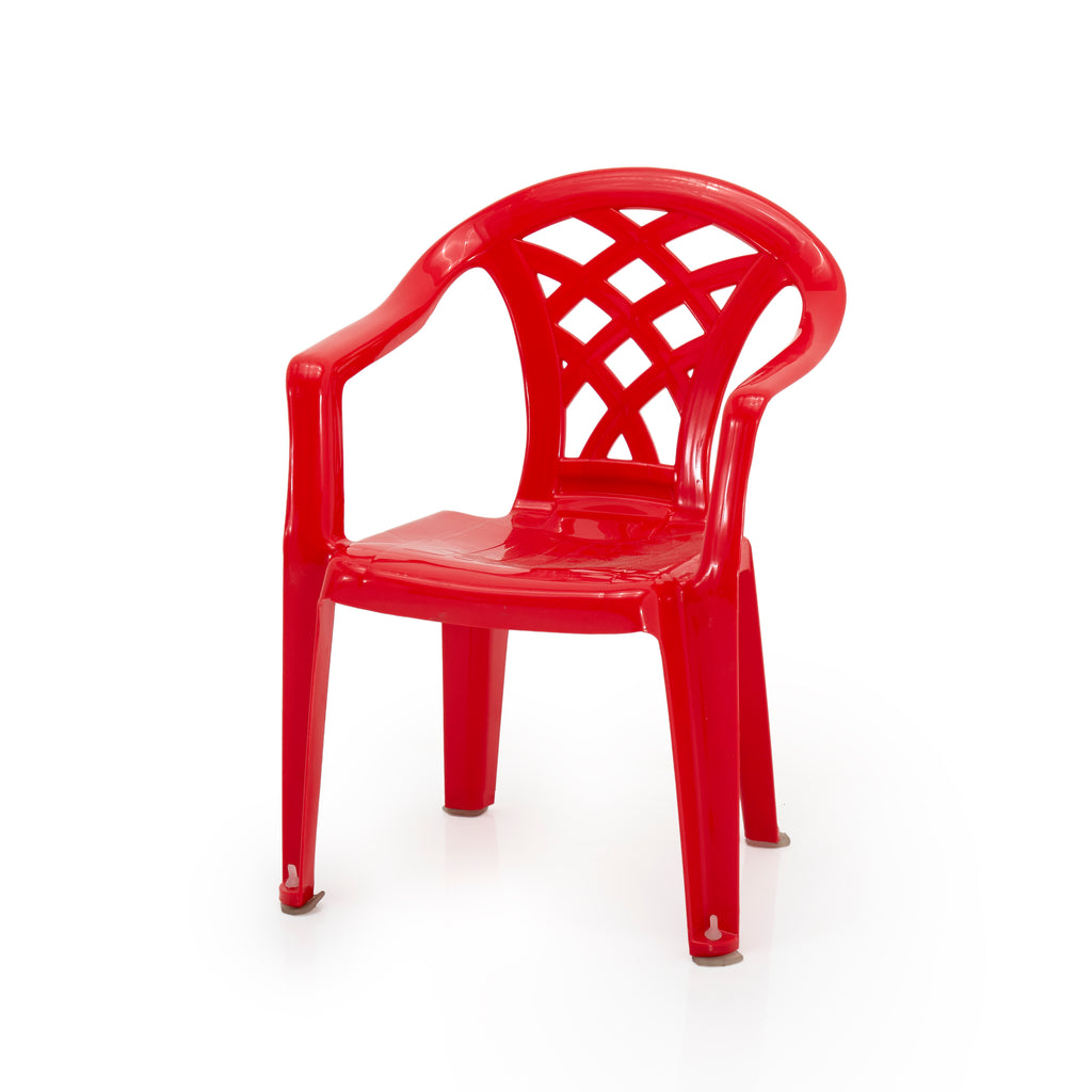 Stack of Colored Children's Chairs