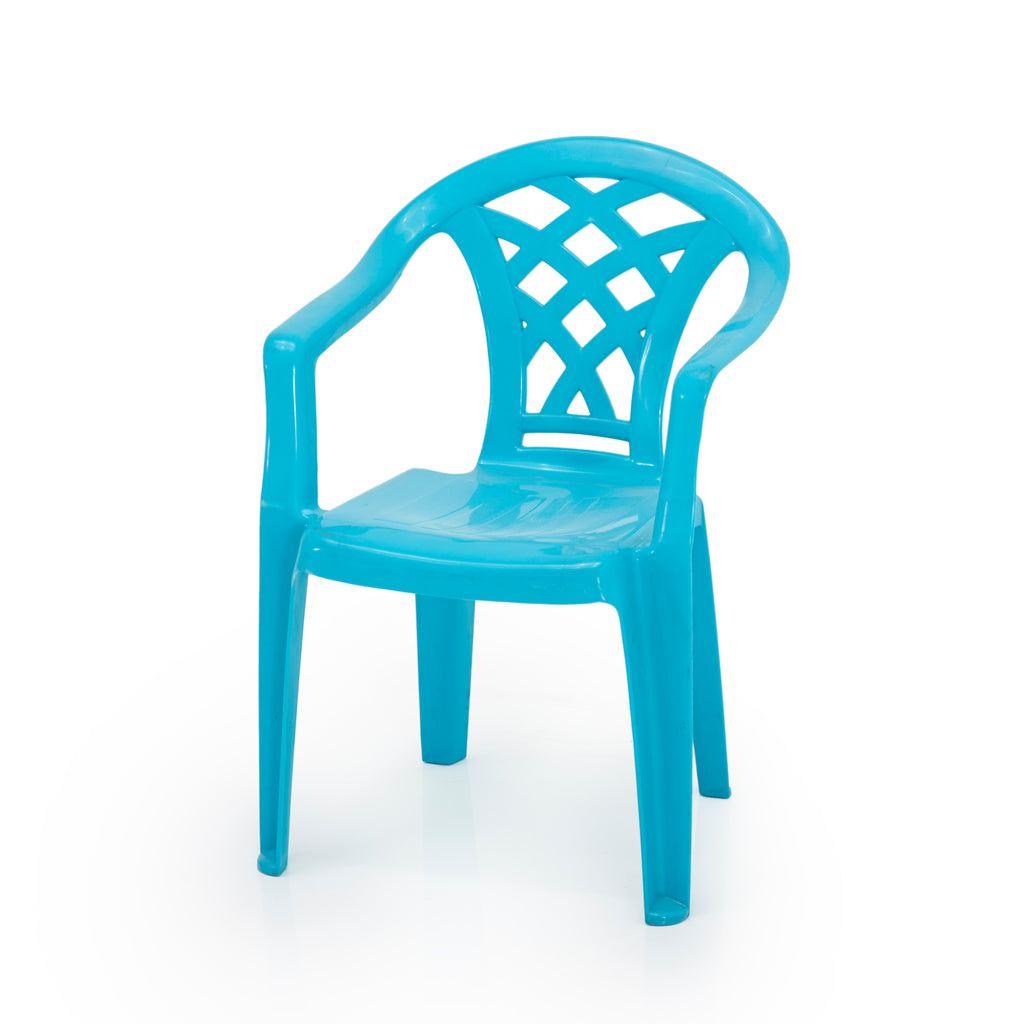 Stack of Colored Children's Chairs