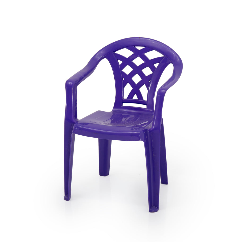 Stack of Colored Children's Chairs