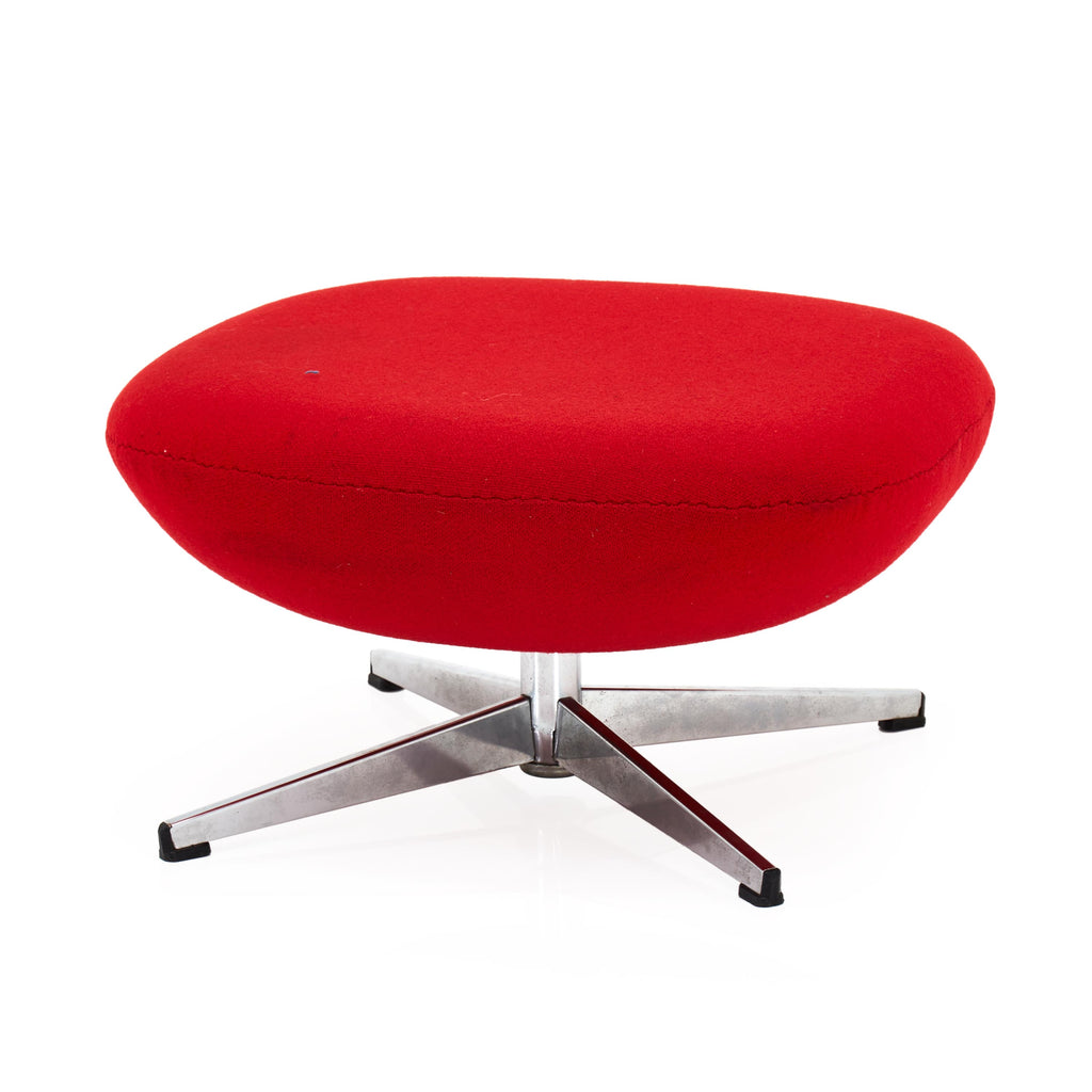 Red Cushion Ottoman