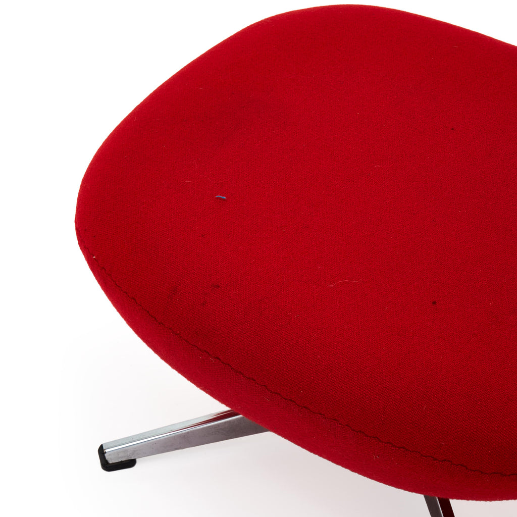 Red Cushion Ottoman