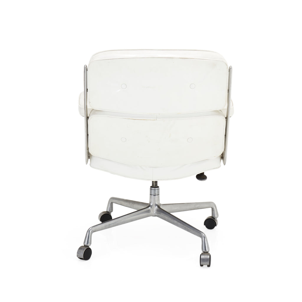 White Patent Shiny Office Chair