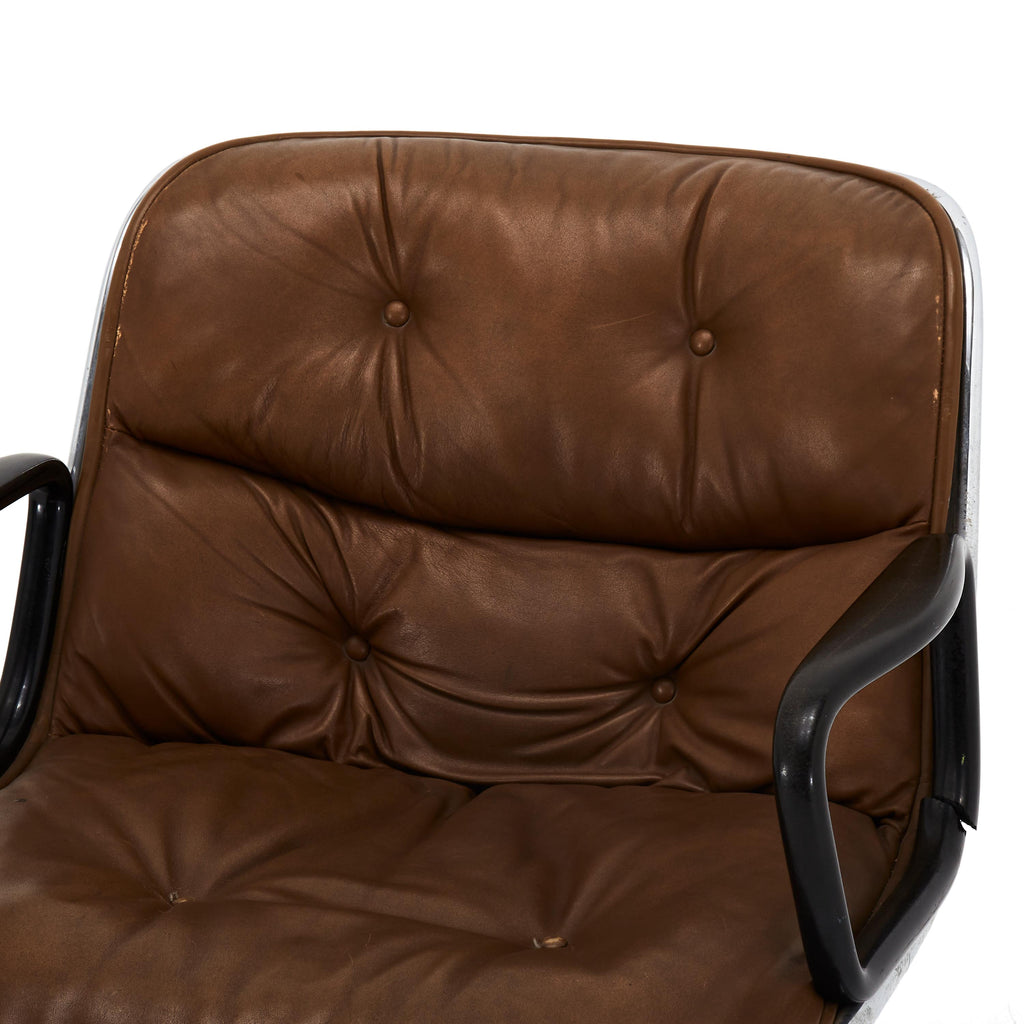 Brown Leather Pollock Chair