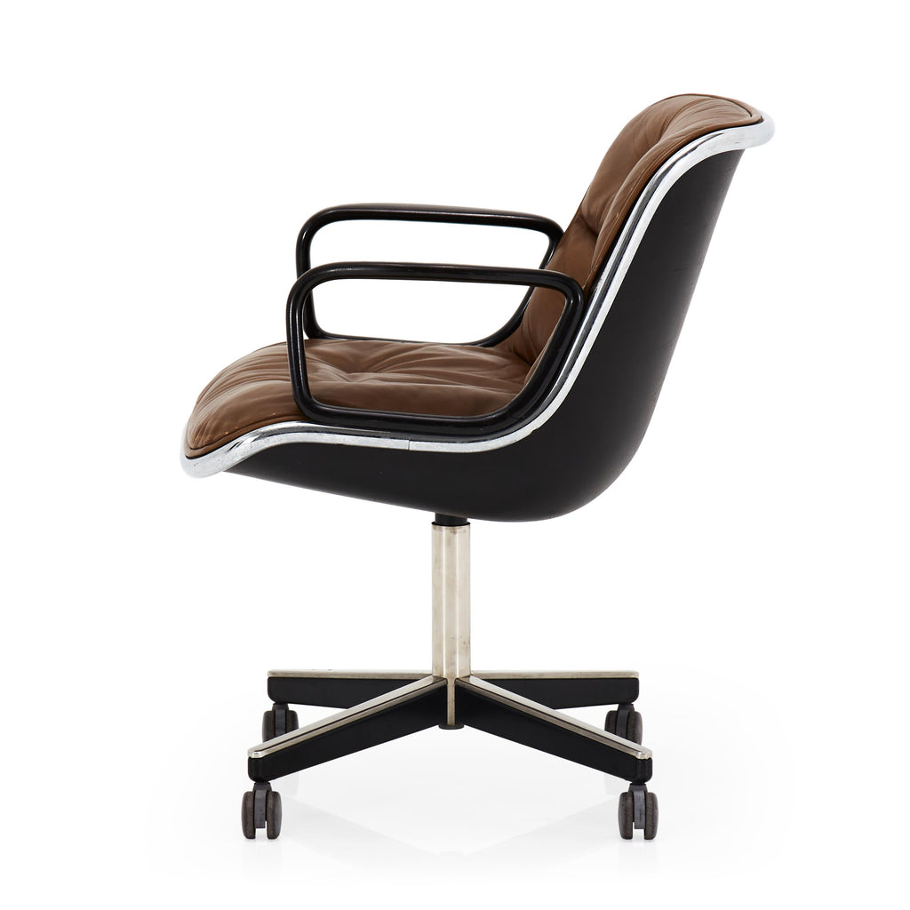 Brown Leather Pollock Chair