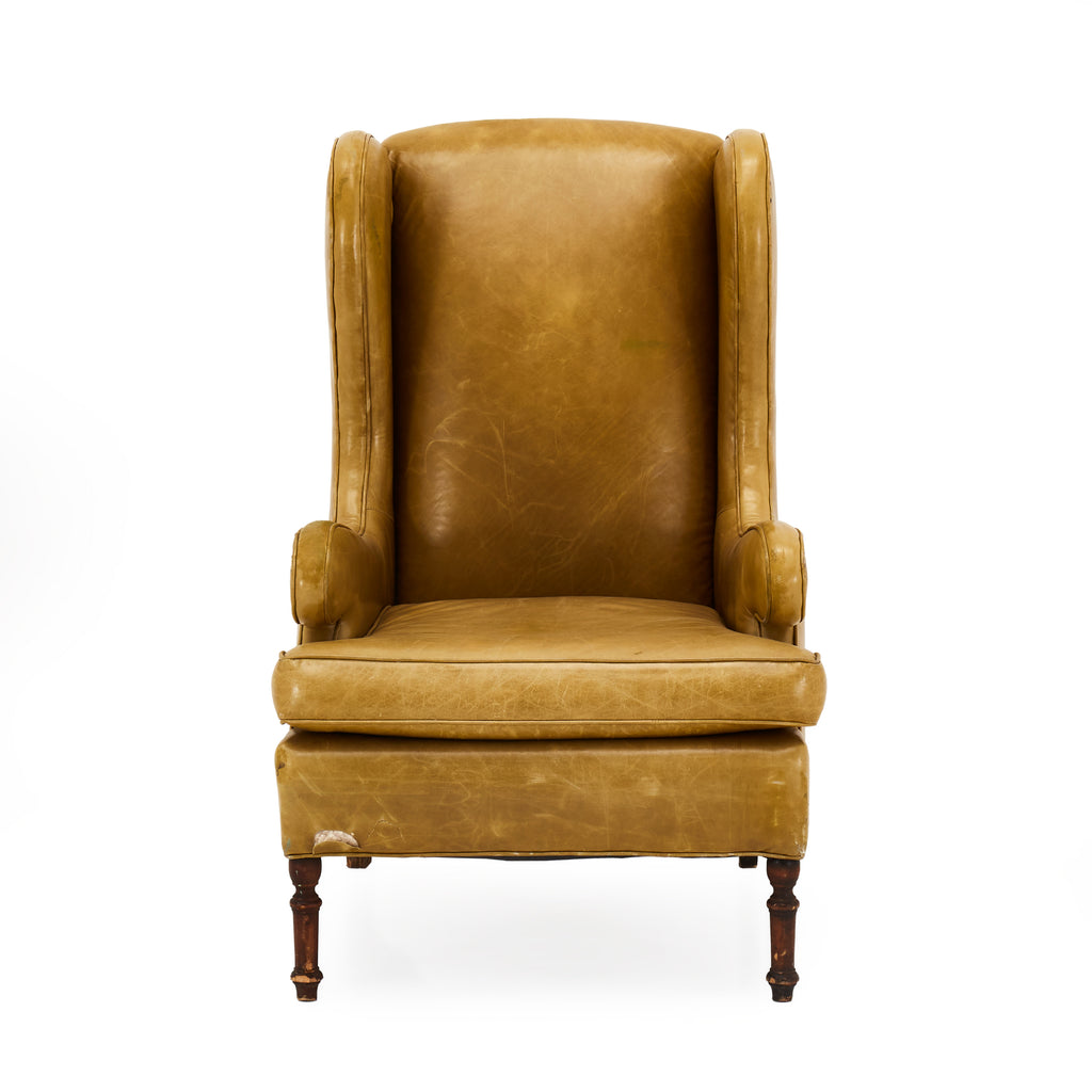 Green Olive Leather Executive Chair