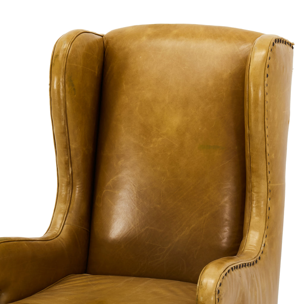 Green Olive Leather Executive Chair