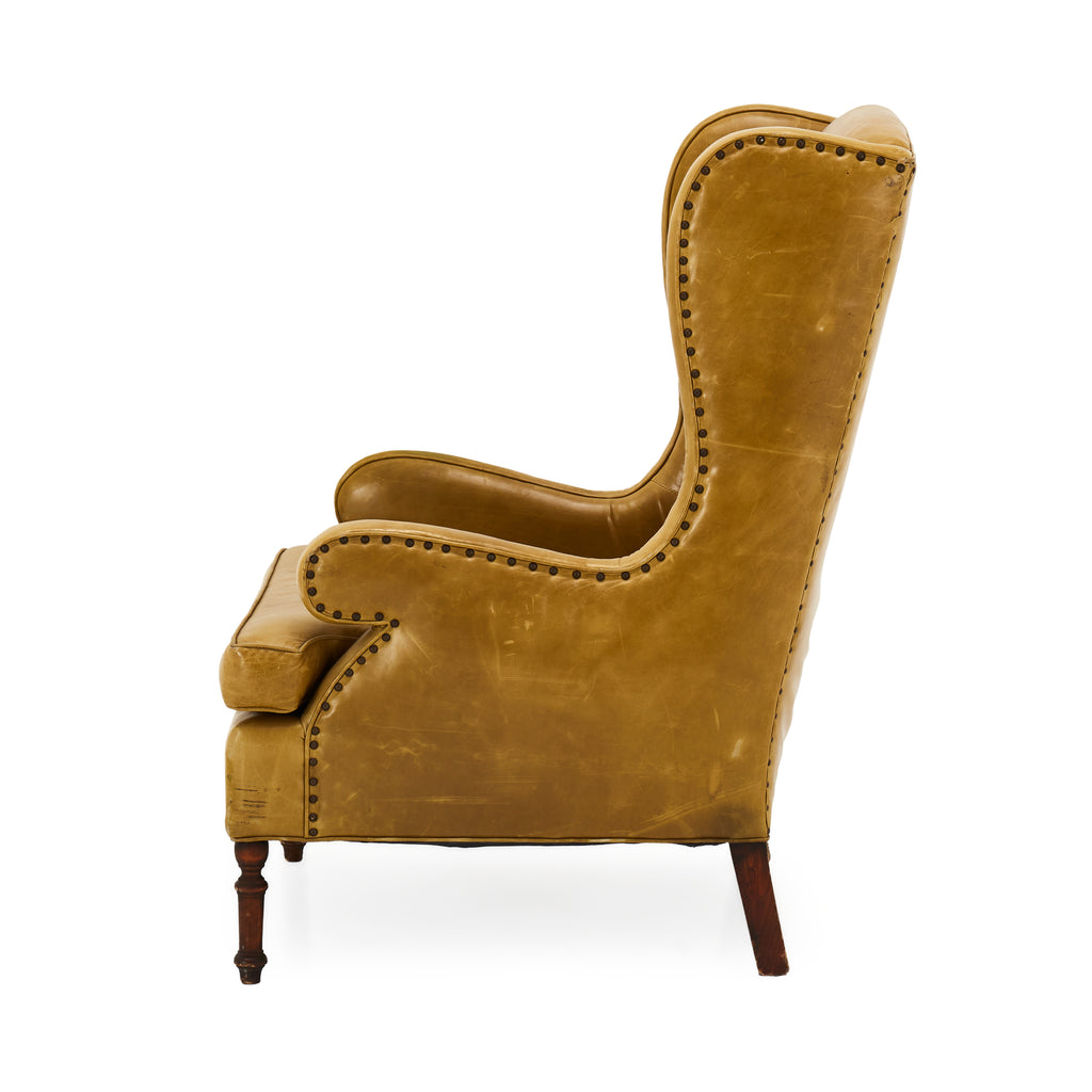 Green Olive Leather Executive Chair