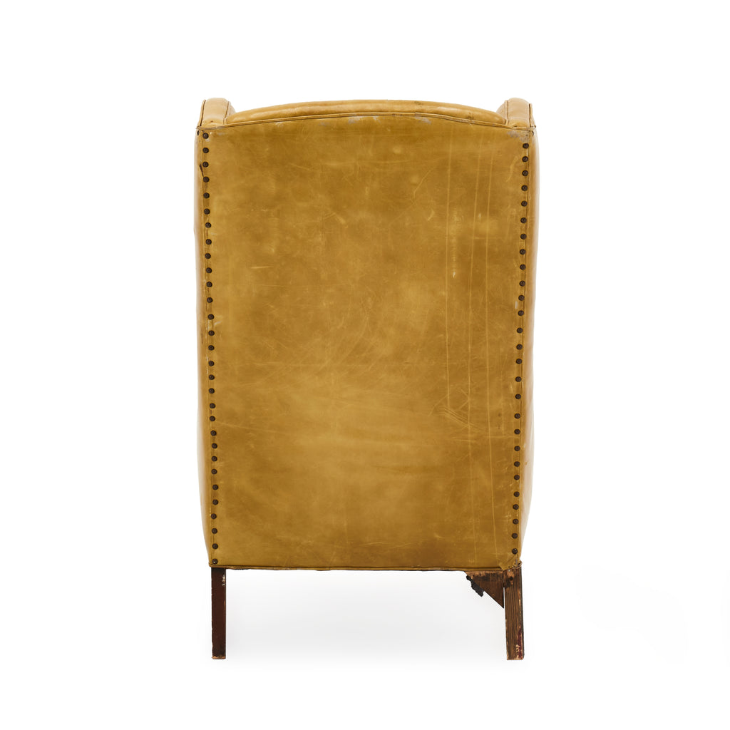 Green Olive Leather Executive Chair