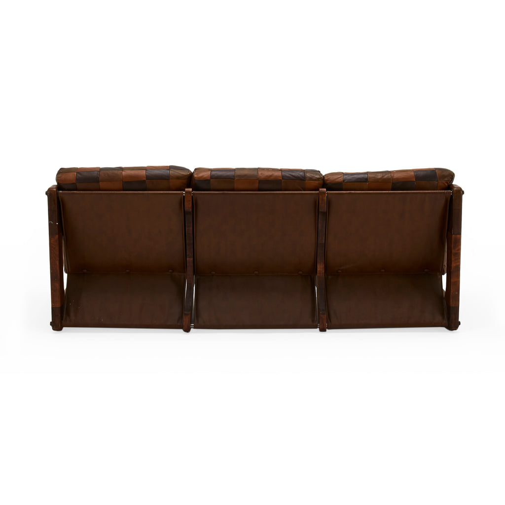 Checkerboard Leather Sofa