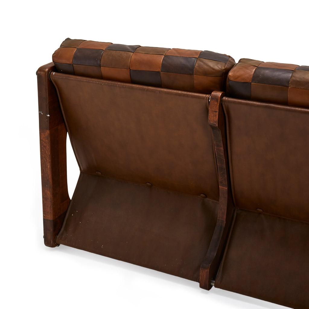 Checkerboard Leather Sofa